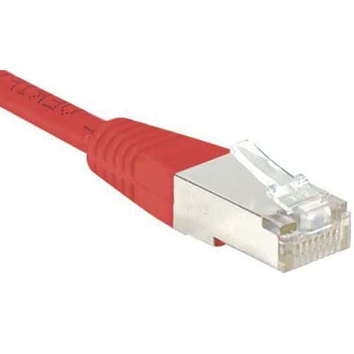 Cordon RJ45 croisé catégorie 6 S/FTP rouge - 3 m