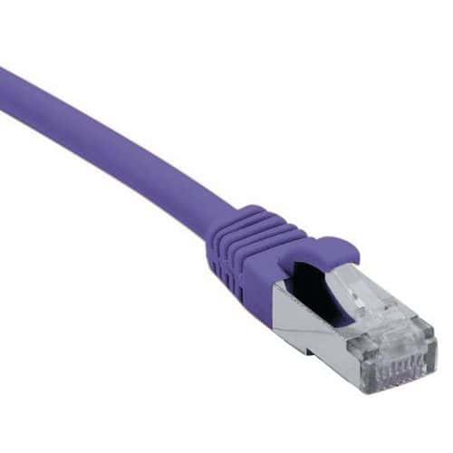 Cordon RJ45 catégorie 6A F/UTP LSOH snagless violet - 1 m