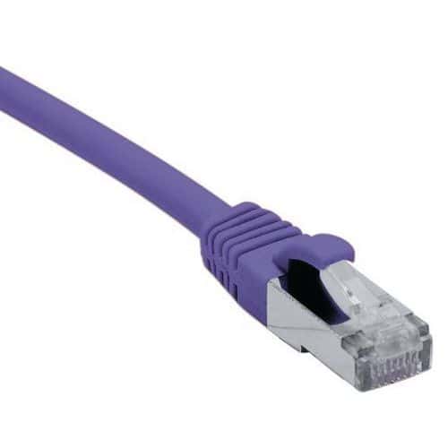 Cordon RJ45 catégorie 6A F/UTP LSOH snagless violet - 10 m