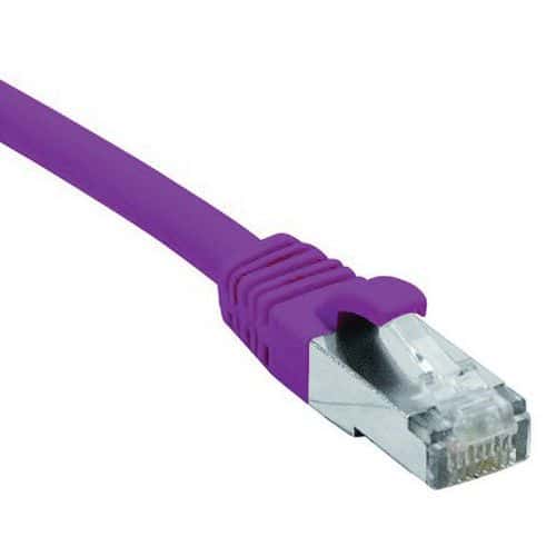 Cordon RJ45 catégorie 6 F/UTP LSOH snagless violet - 10 m