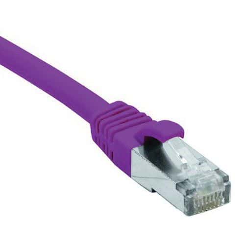 Cordon RJ45 catégorie 6 F/UTP LSOH snagless violet - 5 m