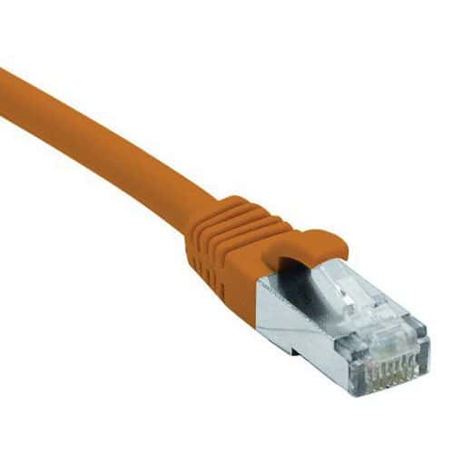 Cordon RJ45 catégorie 6 F/UTP LSOH snagless orange - 1 m