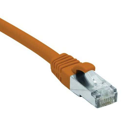 Cordon RJ45 catégorie 6 F/UTP LSOH snagless orange - 10 m