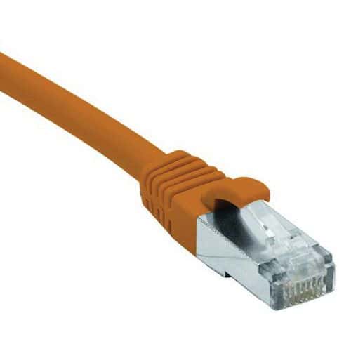 Cordon RJ45 catégorie 6 F/UTP LSOH snagless orange - 15 m