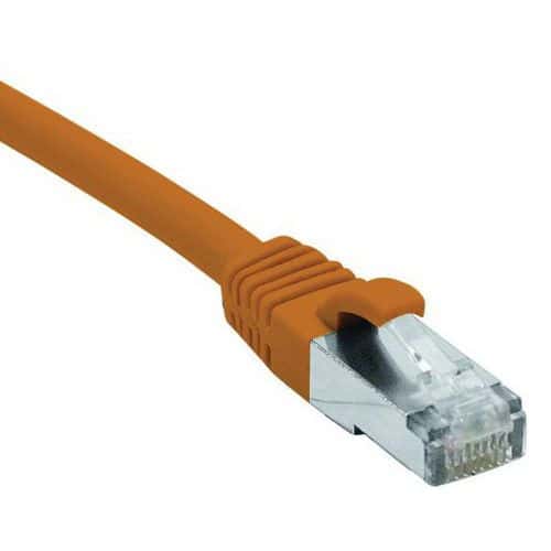 Cordon RJ45 catégorie 6 F/UTP LSOH snagless orange - 2 m