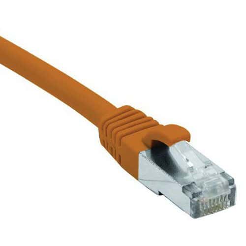 Cordon RJ45 catégorie 6 F/UTP LSOH snagless orange - 25 m