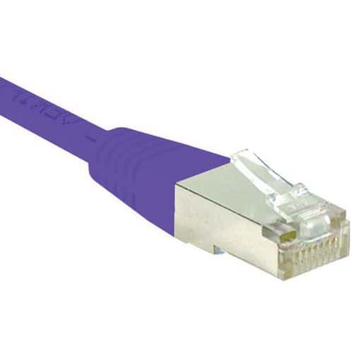 Cordon RJ45 catégorie 6 S/FTP violet - 0,3 m