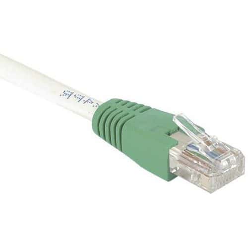 Cordon RJ45 croisé catégorie 6 S/FTP gris - 0,5 m