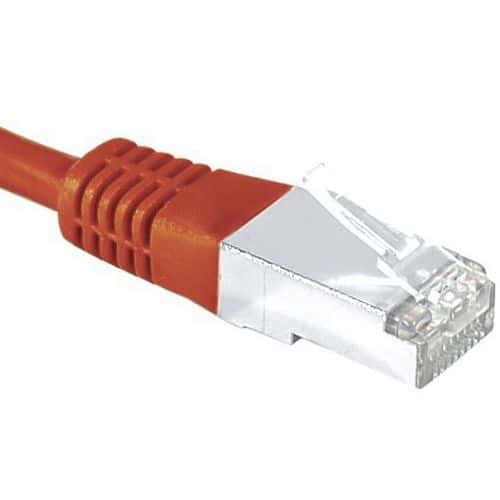 Cordon RJ45 catégorie 6 S/FTP rouge - 20 m