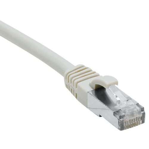 Cordon RJ45 catégorie 6 S/FTP LSOH snagless gris - 15 m