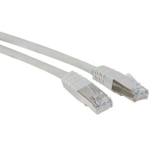 Cordon RJ45 catégorie 6A S/FTP gris - 50 m