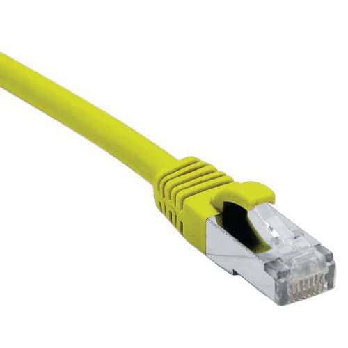 Cordon RJ45 catégorie 6A S/FTP LSOH snagless jaune - 10 m