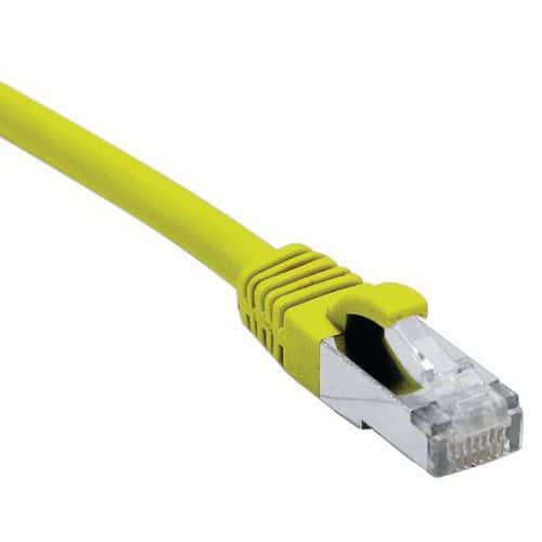 Cordon RJ45 catégorie 6A S/FTP LSOH snagless jaune - 20 m