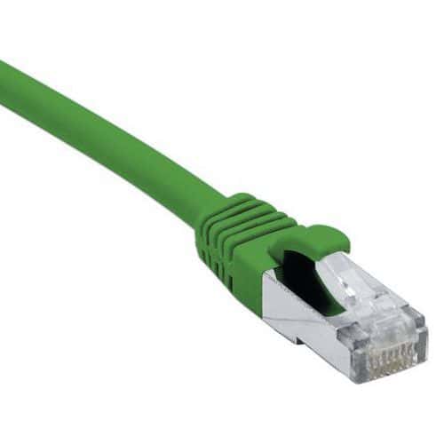 Cordon RJ45 catégorie 6A S/FTP LSOH snagless vert - 20 m