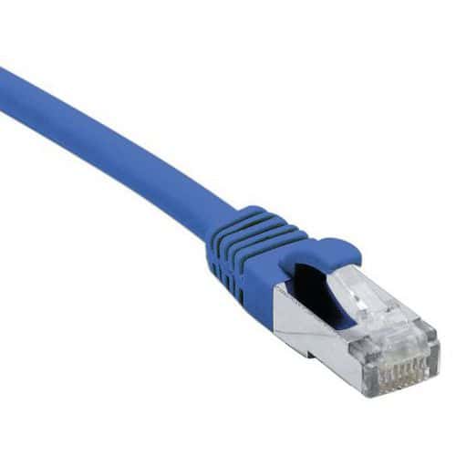 Cordon RJ45 catégorie 6A S/FTP LSOH snagless bleu - 1,5 m