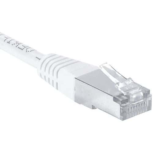 Cordon RJ45 catégorie 6A F/UTP noir - 0,15 m