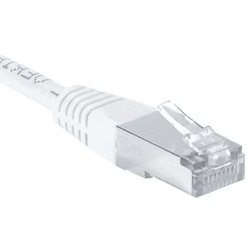 Cordon RJ45 catégorie 6A F/UTP noir - 1 m