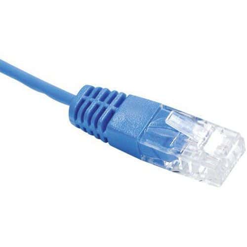 Cordon UTP 1P bleu RJ45/RJ45 Téléphone 100 ohms - 0,50M