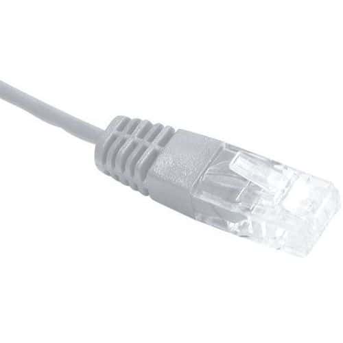 Cordon utp 1P gris RJ45/RJ45 telephone 100 ohms - 0,50M