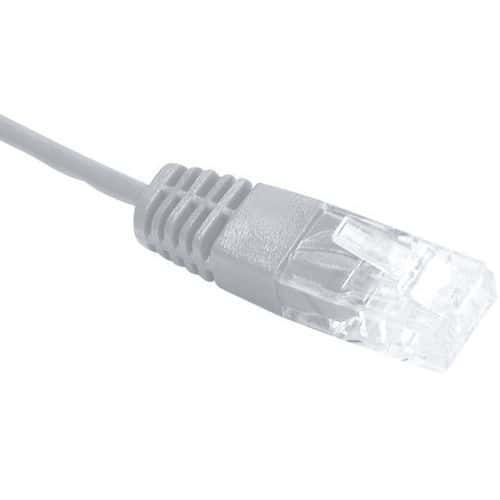 Cordon utp 1P gris RJ45/RJ45 telephone 100 ohms - 10M