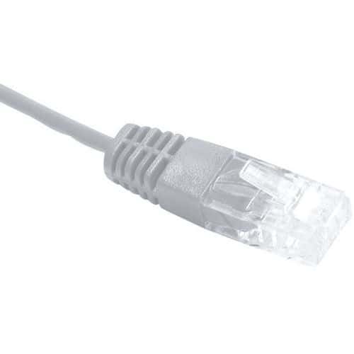 Cordon utp 1P gris RJ45/RJ45 telephone 100 ohms - 2M