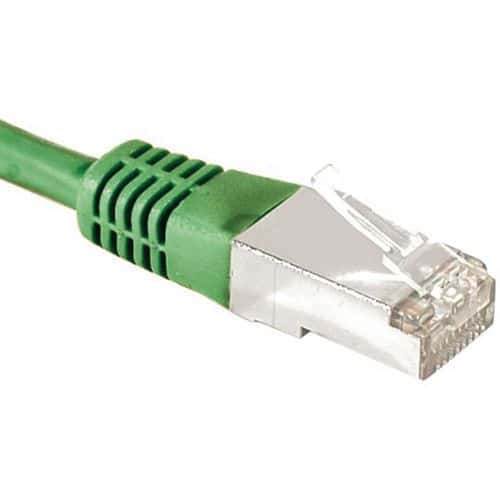 Cordon RJ45 catégorie 6A F/UTP vert - 25 m