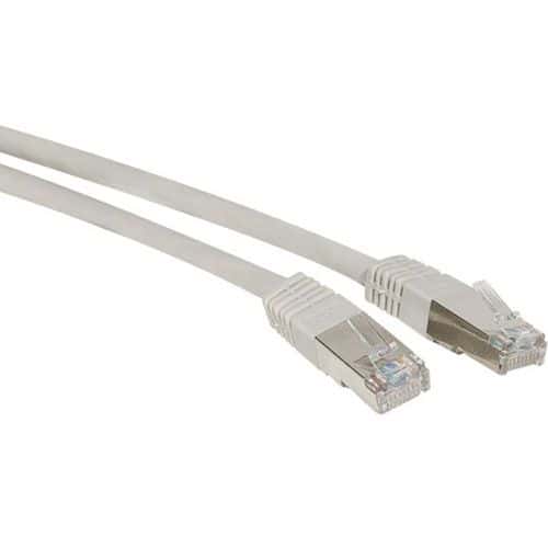 Cordon RJ45 catégorie 6A S/FTP gris - 1 m