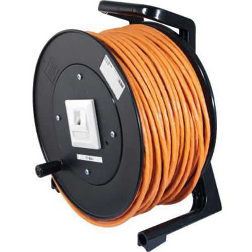 Cordon RJ45 catégorie 6A S/FTP LSOH orange - 90 m