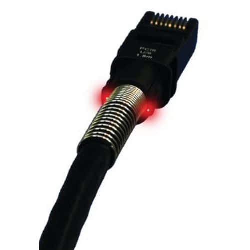 Cordon RJ45 catégorie 6A U/FTP LSOH noir - 25 m