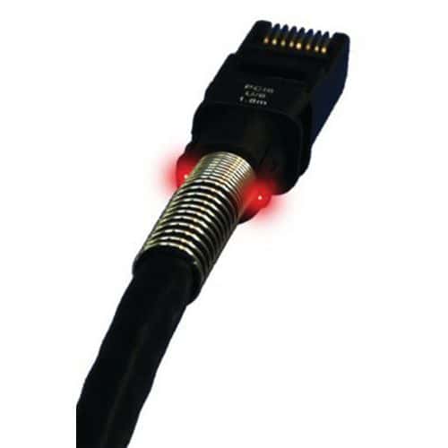 Cordon RJ45 catégorie 6A U/FTP LSOH noir - 7,9 m