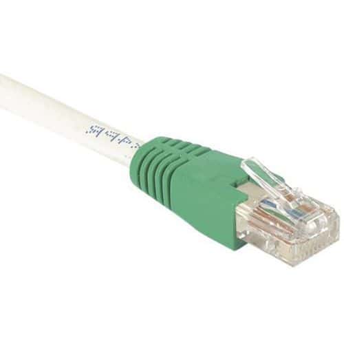 Cordon RJ45 croisé catégorie 6 S/FTP gris - 1 m