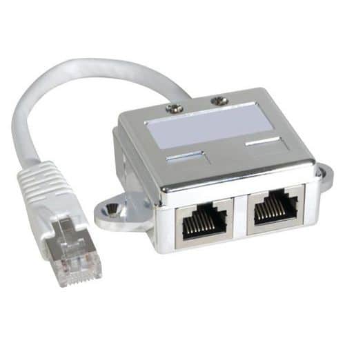 Doubleur de port RJ45 blindé