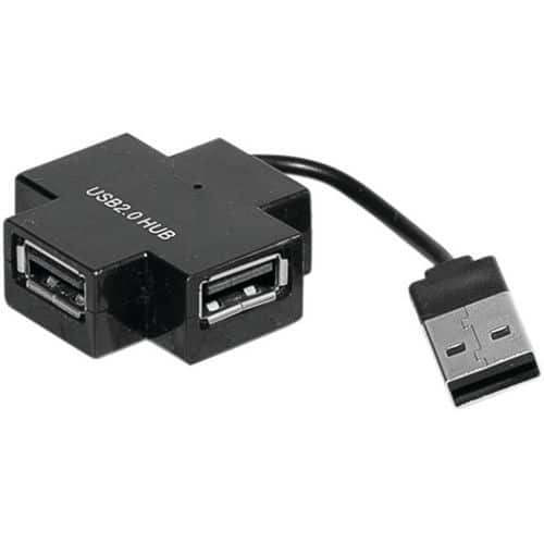 Hub 4 ports usb 2.0 croix noire