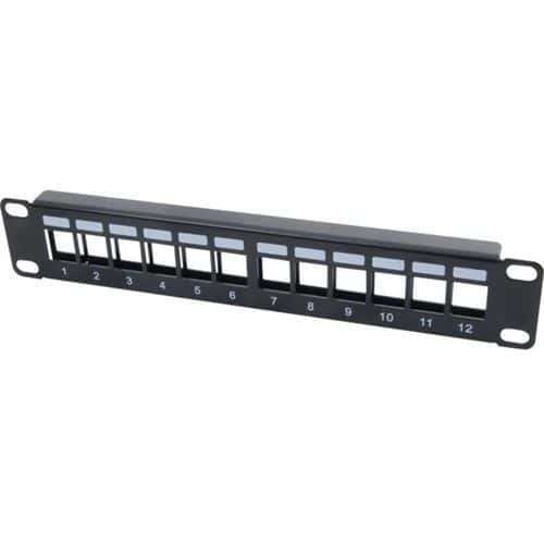 Panneau 10 1U 12 ports keystone