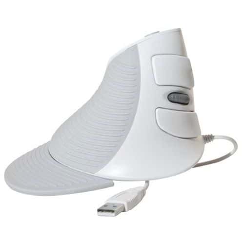 Souris verticale V200U USB blanche