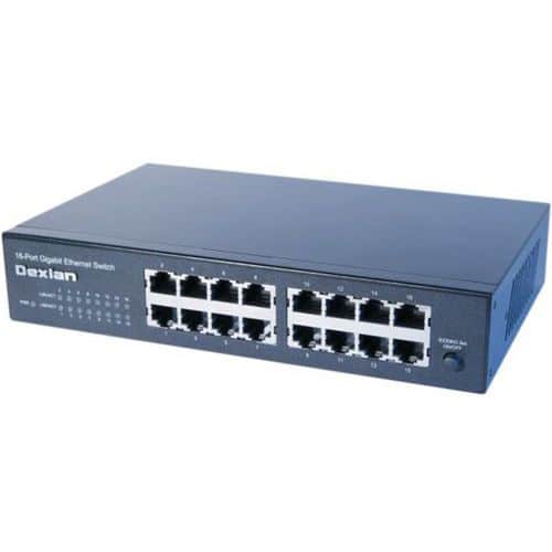 Switch 16 ports Gigabit rackable 10 et 19