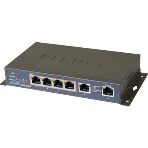 Switch 6P Gigabit dont 4 PoE+ 55W