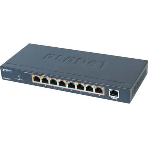 Switch 8p Gigabit PoE+ 120W et port NVR