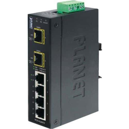 Switch indust 4 Gigabit et 2 sfp 100FX/1G