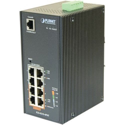 Switch industriel 8P giga dont 4 PoE+ -40/75°C