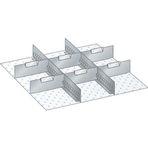 Kit matériel subdivision 27x27E (LxPxH) 459x459x100mm-Lista