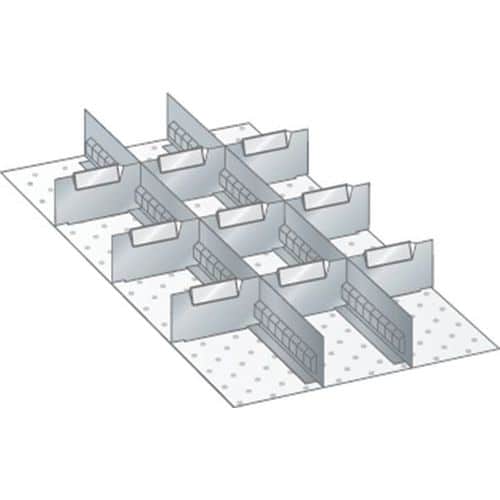 Kit matériel subdivision 18x36E (LxPxH) 306x612x150mm-Lista