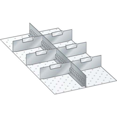 Kit matériel subdivision 18x36E (LxPxH) 306x612x300mm-Lista