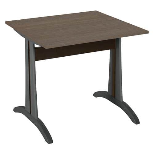 Table Mikado 80 x 80 cm dégagement latéral - stratifié ABS Sunset Creation