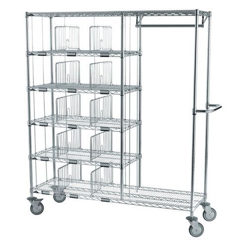 Chariot distribution du linge 20 casiers penderie 610mm-Sclessin Fonction Linge