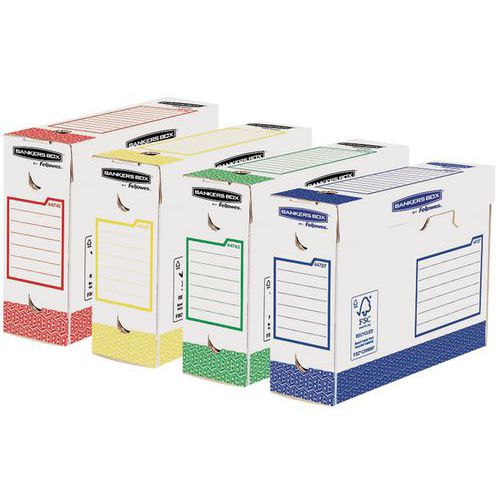 Boîte d'archive Bankers Box Heavy Duty dos 10 cm - Assorti - Lot de 8