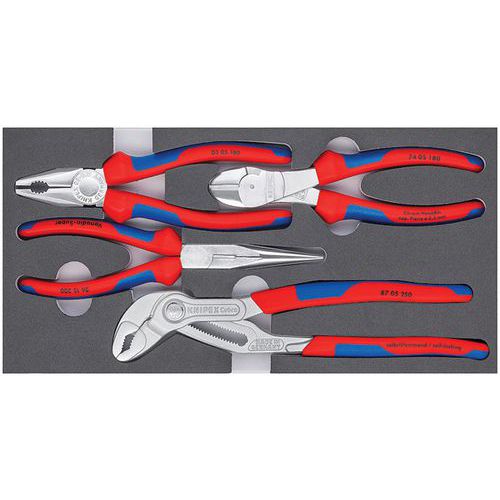 Jeu de 4 pinces Basic Chrom - 00 20 01 V17_Knipex