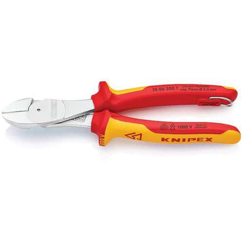 Pinces coupantes de côté à démultiplication - 74 06 200 T - Knipex