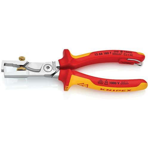 Pince à dénuder avec coupe-câble StriX - 13 66 180 T - Knipex