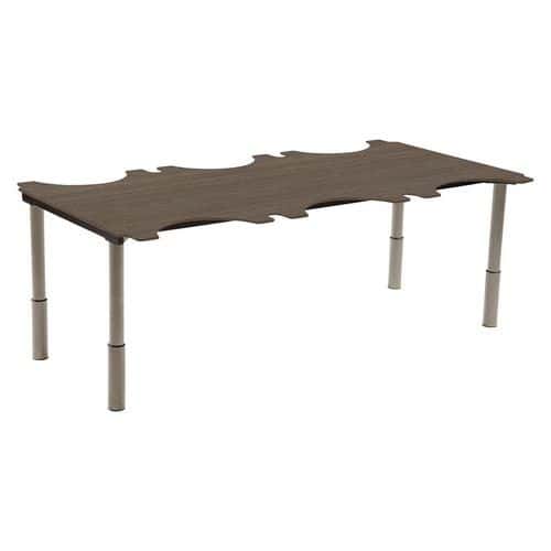 Table Ergo Technic 205 x 110 cm réglable en hauteur - compact Sunset Creation